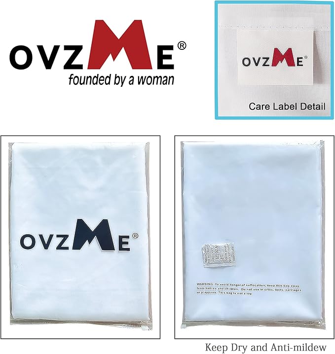 OVZME 2 Pack Ivory Sheer Curtain Panels - 120 Inches Length Light Filtering Sheer Curtains for Living Room, Elegant Window Treatments for Sliding Glass Door, Each 42" W x 120" L