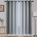 SimpleHome Ombre Room Darkening Curtains for Living Room, Light Blocking Gradient Grey to Greyish White Thermal Insulated Grommet Window Curtains/Drapes for Bedroom, 2 Panels, 52x72 inches Length