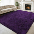 6x9 Fluffy Area Rug for Living Room,Shag Area Rugs for Bedroom,Purple Soft Fuzzy Rug Non-Shedding Indoor Plush Carpet for Kids Bedroom Nursery Dorm Home Decor