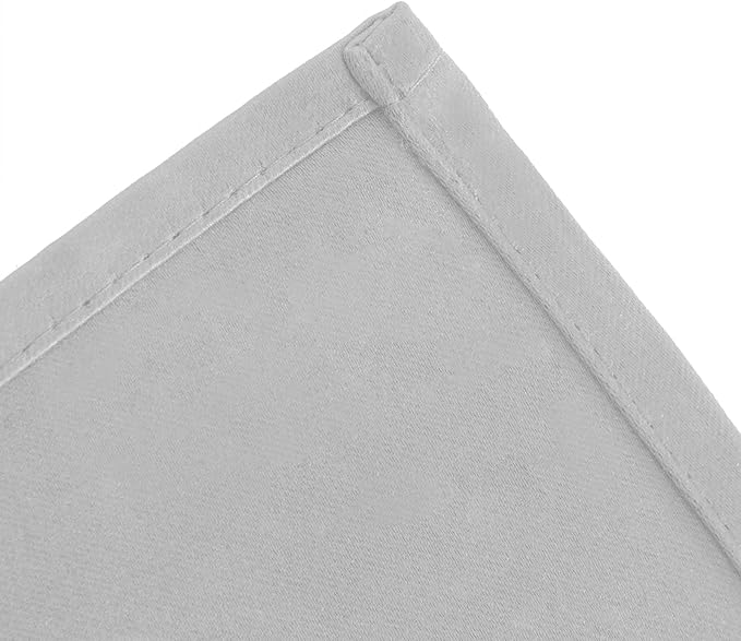 LEMOMO Blackout Curtains 52 x 120 Inch Long Light Grey Curtains Set of 2 Panels Room Darkening Curtains for Bedroom and Living Room