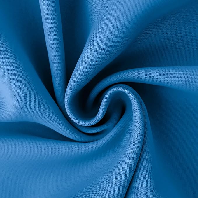 BGment Room Darkening Curtains 63 Inches Long - Grommet Thermal Insulated Drapes Window Treatment Curtains for Bedroom, 2 Panels, 42 x 63 Inch, Classic Blue