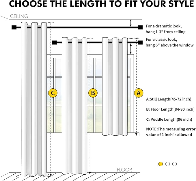 MIULEE Gold Brown Blackout Curtains - Bedroom Window Treatment Curtains Thermal Insulated Room Darkening Drapes for Living Room Kitchen Grommet Light Blocking Drapery, 40 x 45 Inches Long, 2 Panels