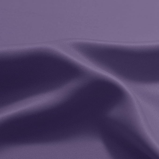 Yakamok Greyish White and Lavender Purple Ombre Curtains,Light Blocking Curtains,Room Darkening Grommet Window Drapes for Bedroom(Lavender Purple,52x63 Inch,2 Panels)