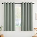 NICETOWN Room Darkening Draperies Curtains Panels, 2 Panels Sage Green W52 x L63