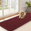OLANLY Dog Door Mat for Muddy Paws 59x20, Absorbs Moisture and Dirt, Absorbent Non-Slip Washable Doormat, Quick Dry Chenille Mud Mat, Entry Indoor Entryway Carpet for Inside Floor, Caramel Russet