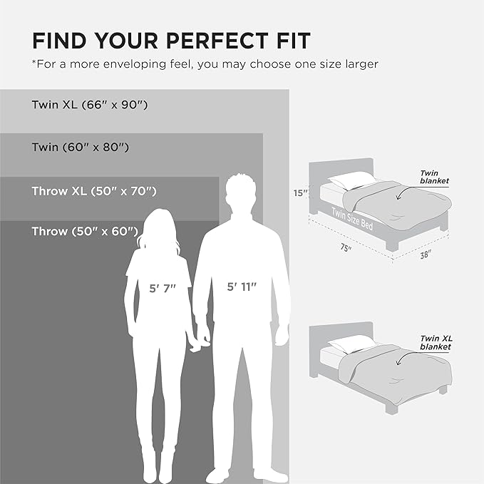 Bedsure GentleSoft Grey Twin Blanket for Bed - Super Soft Cozy Blankets for Women, Cute Large Blanket for Girls, 66x90 Inches