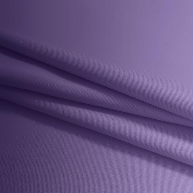 Yakamok Greyish White and Lavender Purple Ombre Curtains,Light Blocking Curtains,Room Darkening Grommet Window Drapes for Bedroom(Lavender Purple,52x63 Inch,2 Panels)