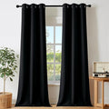 NICETOWN Living Room Black Out Curtains 84 inches Long, Thermal Insulated Window Treatments Solid Grommet Room Darkening Drapes for Bedroom/Kids Room, W40 x L84, 2 Panels