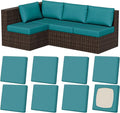 8Pcs Stretch Patio Cushion Covers, Outdoor Couch & Sofa Replacement Slipcovers for Patio Furniture Cushion Covers, Washable Reusable Furniture Protector