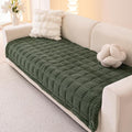 Couch Cover for Dogs Washable, Fuzzy Pet Couch Covers for 3 Cushion Sofa Pet Friendly, Non Slip Sofa Cover (Green, 35" x 82.7"/90 x 210cm)