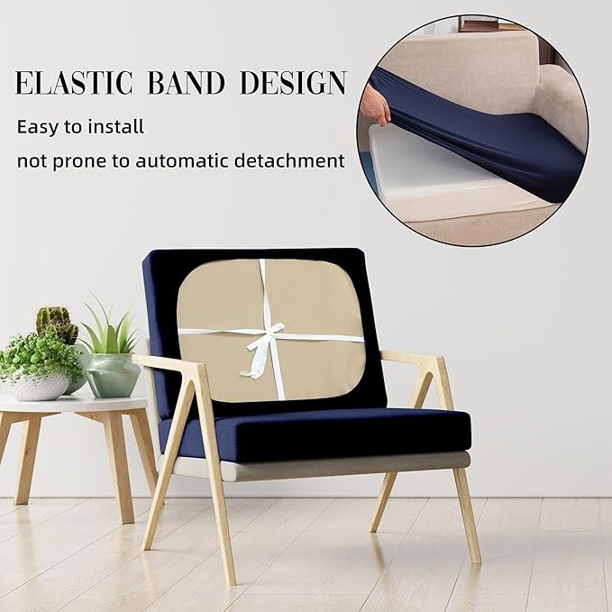 Outdoor Cushion Covers Set,14PCS Patio Furniture Couch Seat Slipcovers, Replacement for Sofa Sectional Chair(Cover，Only)