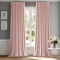 MIULEE Baby Pink Velvet Curtains 96 inches - Luxury Blackout Curtains for Bedroom Living Room Thermal Insulated Super Soft Window Drapes Rod Pocket & Back Tab, W52 x L96 inches, 2 Panels