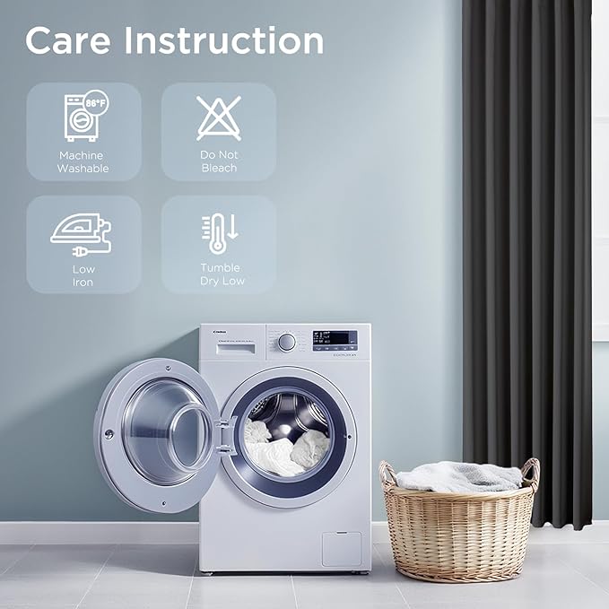 CUCRAF Dark Grey Blackout Curtains Customize, Rod Pocket Room Darkening Curtain for Bedroom Living Room, Thermal Insulated Window Drapes 1 Panel (Custom Size, Color)