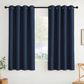 NICETOWN Room Darkening Draperies Curtains Panels, 2 Panels Navy Blue W52 x L63