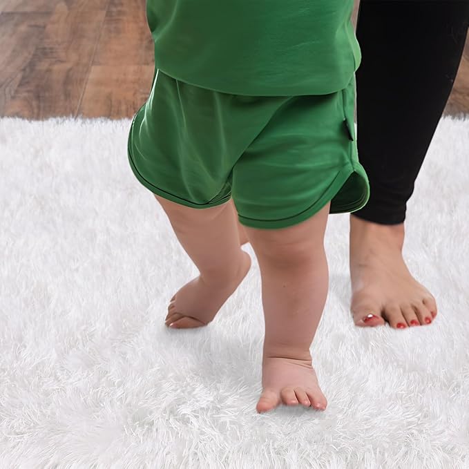 Soft Runner Rugs for Bedroom Hallways, 2x4 White Fluffy Shag Throw Area Rug Non Slip for Bedside Dorm, Long Shaggy Furry Carpet for Nursery Living Room
