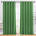NICETOWN Blackout Curtain Panels 90 - Window Treatment Energy Saving Thermal Insulated Solid Grommet Blackout Drapes for Living Room (Forest Green, 1 Pair, 66 by 90-Inch)