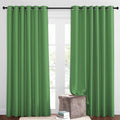 NICETOWN Insulated Blackout Curtains and Drapes - Energy Saving Thermal Insulated Solid Grommet Blackout Draperies for Sliding Glass Door/Patio (1 Pair, W80 x L84, Forest Green)