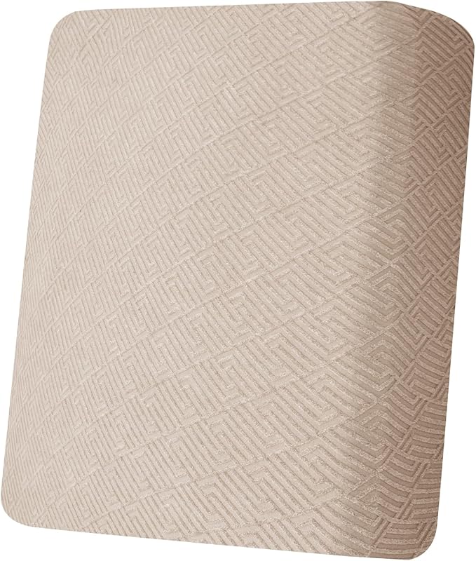 XINEAGE Couch Cushion Covers Seat Cushion Cover Thick Stretch Sofa Slipcovers 1 Piece Individual Couch Covers with Elastic Bottom(Single Seat Cushion/Backrest,Khaki)