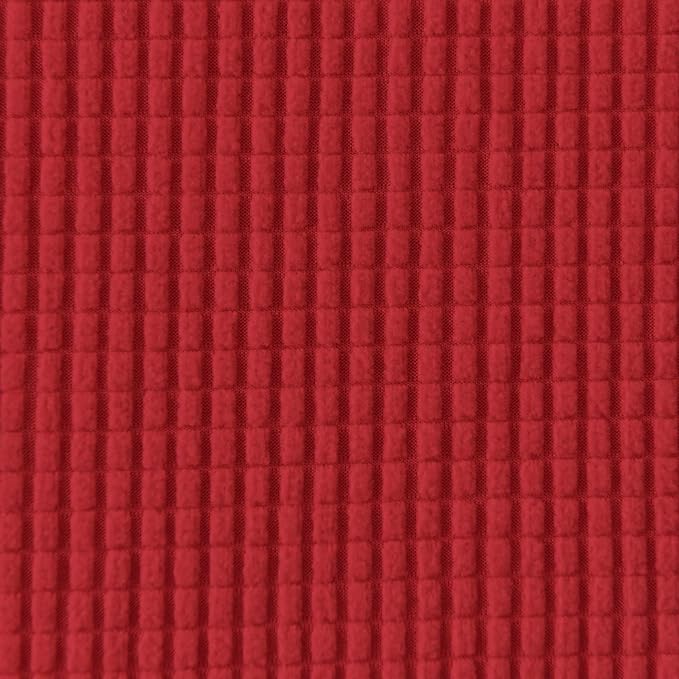 Easy-Going Stretch 4 Seater Sofa Slipcover 1-Piece Sofa Cover Furniture Protector Couch Soft with Elastic Bottom for Kids, Polyester Spandex Jacquard Fabric Small Checks Christmas Red