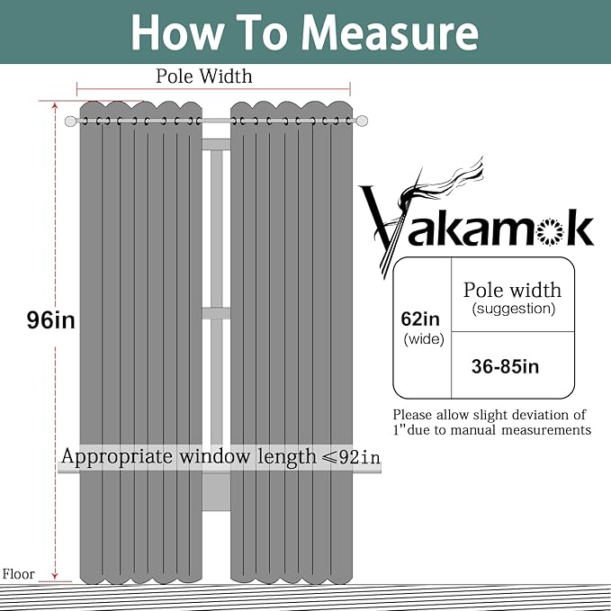 Yakamok Blackout Curtains Room Darkening Thermal Insulated Window Panels,Solid Grommet Top Drapes for Bedroom/Living Room(62Wx96L, Mustard Yellow, 2 Panels)