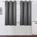 LEMOMO Grey Blackout Curtains 34 x 54 Inch Length/Set of 2 Curtain Panels/Thermal Insulated Room Darkening Blackout Curtains for Bedroom