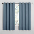 NICETOWN Smoky Blue Blackout Curtains 68 inches Length for Living Room, 2 Panels, 55" Wide, Thermal Insulated Decoration Drapes for Bedroom Window