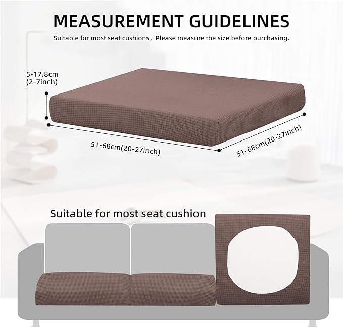 Outdoor Cushion Covers Set,12PCS Patio Furniture Couch Seat Slipcovers, Replacement for Sofa Sectional Chair(Cover，Only)