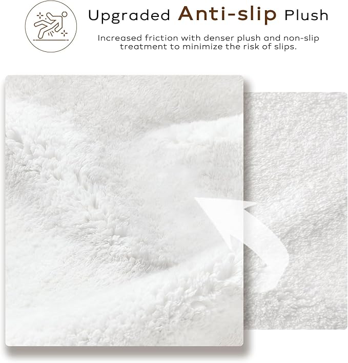 Ashler Faux Fur Rug, Ultra Soft Faux Rabbit Fur, White Area Rugs, 5 x 7 Feet Rectangle, Machine Washable Nursery Decor Throw Rugs for Bedroom, Kids Room, Living Room