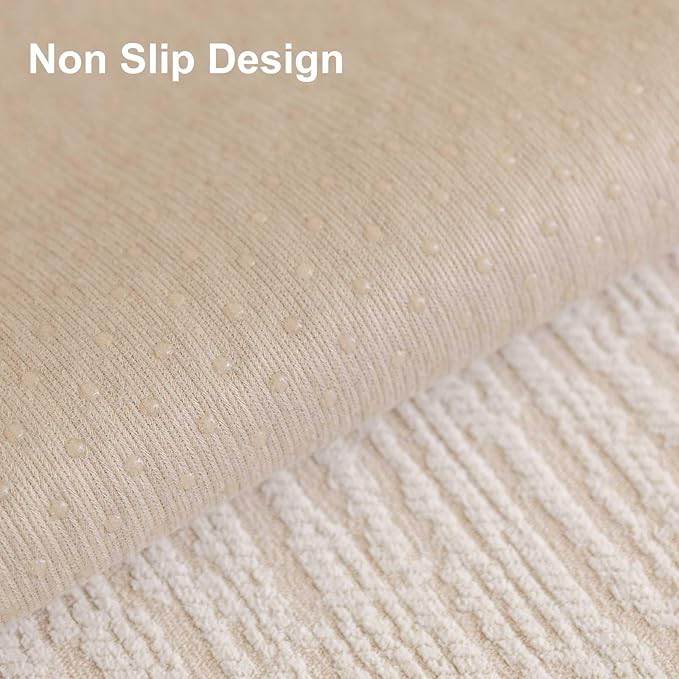 Soft Waterproof Chenille Cover Washable, Non Slip Sectional Sofa Covers for 3 Cushion Couch Sofa L Sharped Sofa Slipcover for Pets, Furniture Protector (1 PCS 27"x27" White)