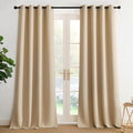 NICETOWN Biscotti Beige Light Blinds - Microfiber Grommet Thermal Insulated Shades for Kid's Room, Yard, Boys Room, Girls Room, Nursery - Lightweight, 1 Pair, W52 x L95