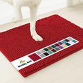 Muddy Mat® | Super Absorbent Door Mat Indoor, Microfiber Quick Dry Chenille Entryway Rug, Non-Slip Front Door Mat, Indoor Mats for Entryway, Machine Washable Pet Rug, Red 16"x24"