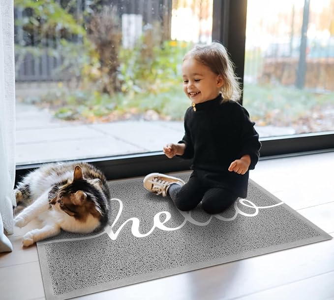 EARTHALL Funny Hello Mats Outdoor, Front Door Mat for Outside Entry, Doormat Outdor/Indoor Entrance, Front Door Rugs for Entryway Inside, Outside Mats for Home Entrance, Front Porch Decor 20"x32"