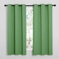 NICETOWN Room Darkening Curtains 63" Long Set of 2 for Bedroom, Forest Green Nursery Essential Thermal Insulated Solid Grommet Top Blackout Curtains/Drapes (1 Pair, 42 inches Wide)