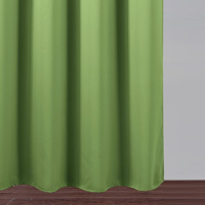 LEMOMO Blackout Curtains 66 x 95 inch/Light Green Curtains Set of 2 Panels/Thermal Insulated Room Darkening Bedroom Curtains