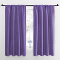 NICETOWN Window Curtains for Bedroom, Lilac Purple, 2 Panels, W42 x L48 -Inch, Home Decoration Thermal Insulated Rod Pocket Blackout Blinds & Drapes for Small Windows