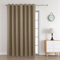 Joydeco Blackout Curtains 95 Inches Long 1 Panel, Thermal Insulated Long Curtains& Drapes 1 Piece, Room Darkening Grommet Drapes for Living Room Bedroom Window (W70 x L95 Inch, Khaki)
