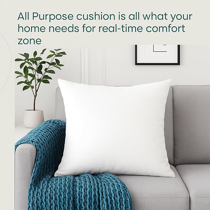 LANE LINEN 12x20 Pillow Insert - Pack of 2 White Decorative Pillows for Sofa Bed, Fluffy Pillow Inserts for Cushion Covers, Bed, Couch Pillows for Living Room