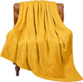 BEDELITE Fleece Blanket Twin Size Yellow Throw Blanket for Couch & Bed, Luxury Plush Cozy Fuzzy Blanket 60x80 inches, Super Soft Warm Lightweight Throw Blanket for Travel Camping
