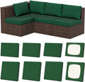 8Pcs Stretch Patio Cushion Covers, Outdoor Couch & Sofa Replacement Slipcovers for Patio Furniture Cushion Covers, Washable Reusable Furniture Protector