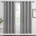 NICETOWN Silver Grey Room Darkening Curtain Panels 78" Long for RV, Play Room, Studio, Heat Block Out and Keep Warm Drapes Window Treatment Drapes for Doorway Entryway Patio (55" Width, 2 Panels)