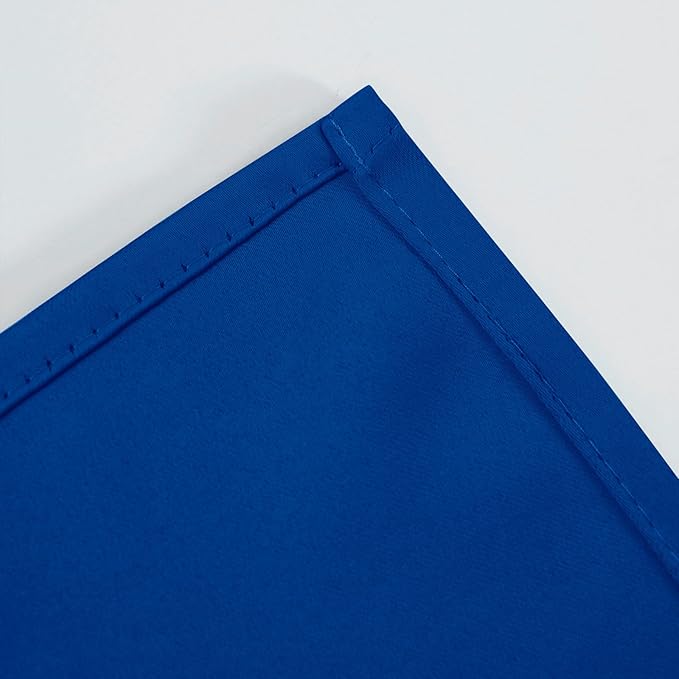 LEMOMO Blackout Curtains 66 x 54 Inch Long Royal Blue Curtains Set of 2 Panels Room Darkening Curtains for Bedroom and Living Room