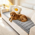 Couch Cover for Dogs Washable, Fuzzy Pet Couch Covers for 3 Cushion Sofa Pet Friendly, Non Slip Sofa Cover (Light Blue-Grey, 27.6" x 59"/70 x 150cm)