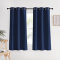NICETOWN Navy Blackout Curtains & Drapes, 1 Pair, W34 x L60, Window Treatment Energy Saving Thermal Insulated Room Darkening Solid Grommet Panels for Living Room