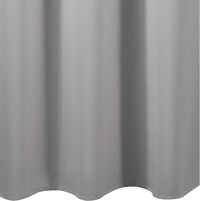 LEMOMO Blackout Curtains 42 x 95 inch/Light Grey Curtains Set of 2 Panels/Thermal Insulated Room Darkening Bedroom Curtains