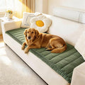 Couch Cover for Dogs Washable, Fuzzy Pet Couch Covers for 3 Cushion Sofa Pet Friendly, Non Slip Sofa Cover (Green, 23.6" x 47"/60 x 120cm)
