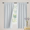 RYB HOME White 100% Blackout Curtains, Thermal Insulated Heat & UV Blocking Total Room Darkening Privacy Drapes for Bedroom Dining Living Room, Width 62 by Length 72, White, 2 Panels
