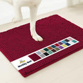 Muddy Mat® | Super Absorbent Door Mat Indoor, Microfiber Quick Dry Chenille Entryway Rug, Non-Slip Front Door Mat, Indoor Mats for Entryway, Machine Washable Pet Rug, Maroon 19"x30"