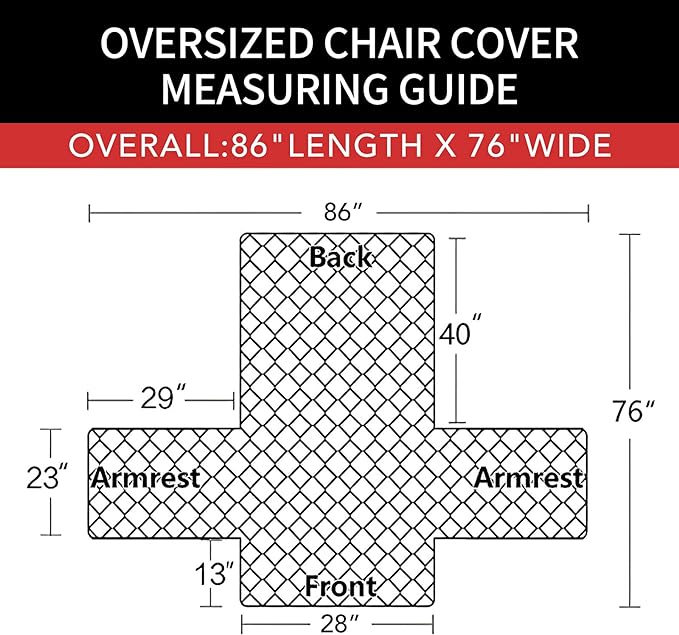 Easy-Going Oversized Chair Sofa Slipcover Reversible Sofa Cover Water Resistant Couch Cover Furniture Protector Cover with Elastic Straps for Pets Dog (Oversized Chair, Peacock Blue/Beige)
