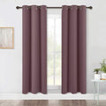 NICETOWN Modern Blackout Curtains Noise Reducing, Thermal Insulated and Privacy Room Darkening Drape Panels for Boy's Guest Room Door Window (Dry Rose, 2 Panels, W42 x L72 -Inch)