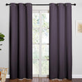 NICETOWN Greyish Purple Blackout Curtains 84 inches Length for Living Room, 2 Panels, 42" Wide, Thermal Insulated Long Drapes for Large Window